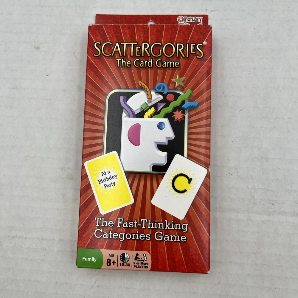 Scattergories The Card Game by Hasbro #1120